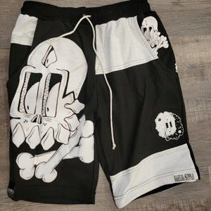 Snare Collab Shorts Size Small Skull Bones x Cloudy Skull